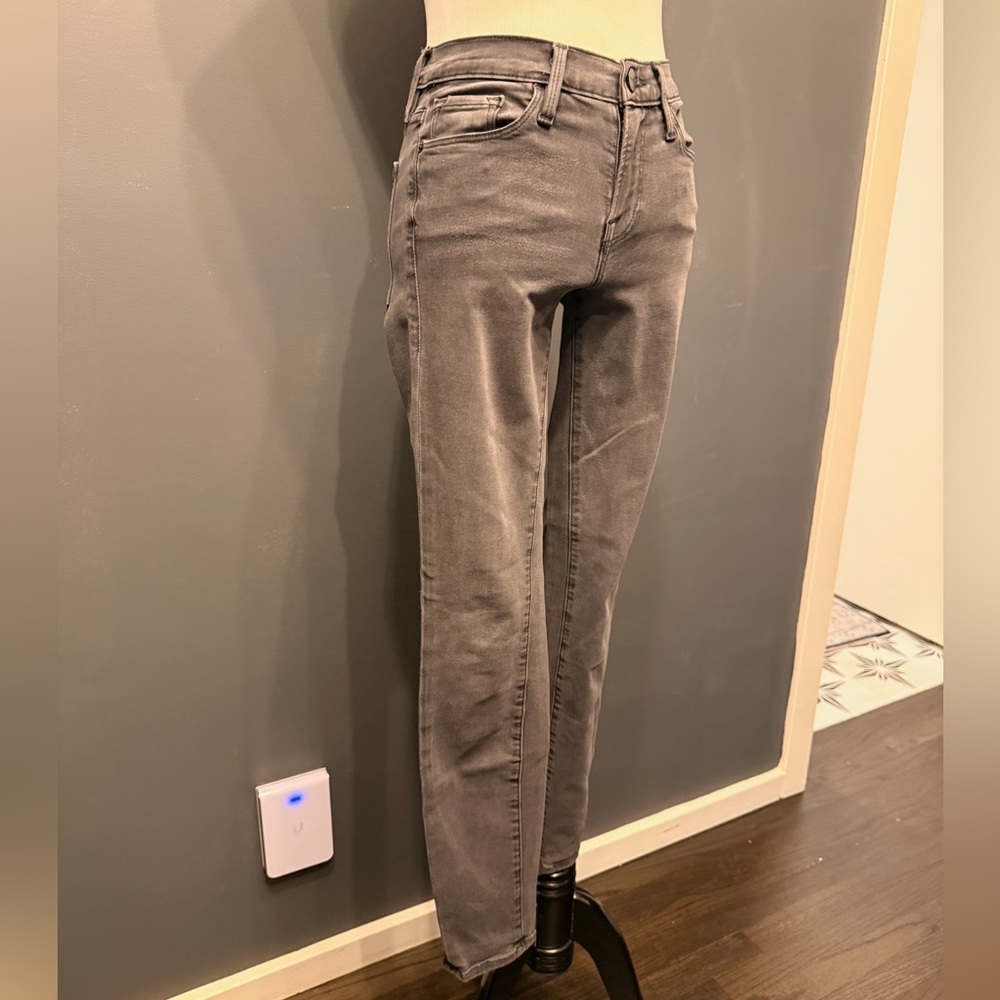 Frame Denim Women's Charcoal Gray Grey Le Skinny Jeans